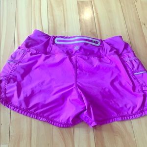 Athlete purple shorts